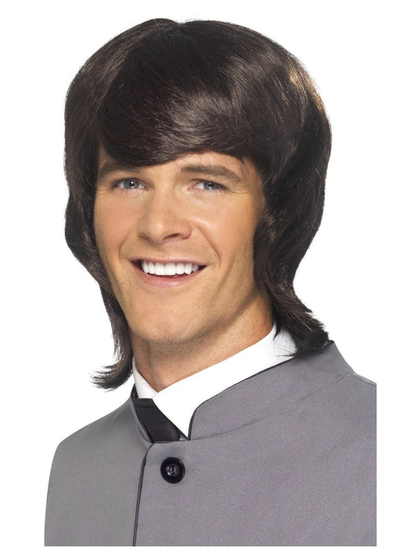 adult 60s Long Male Mod wig